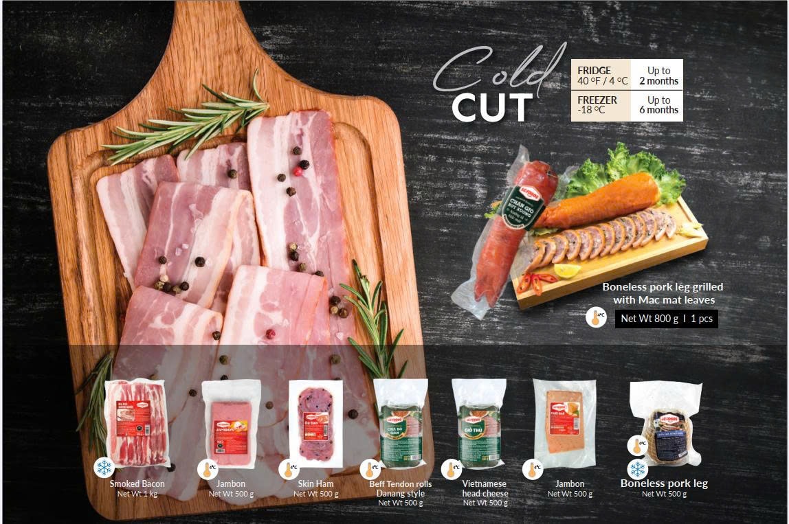 thịt nguội xông khói LCF