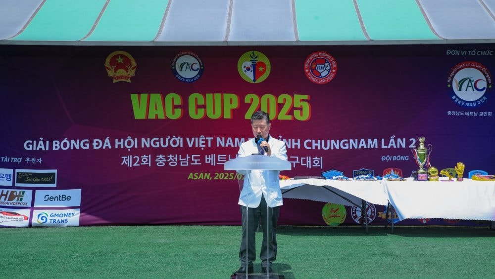 Giải bóng đá cộng đồng VAC CUP 2025 lần thứ 2 kết nối cộng đồng người Việt Nam tại Hàn Quốc Giải bóng đá cộng đồng VAC CUP 2025 lần thứ 2 kết nối cộng đồng người Việt Nam tại Hàn Quốc
