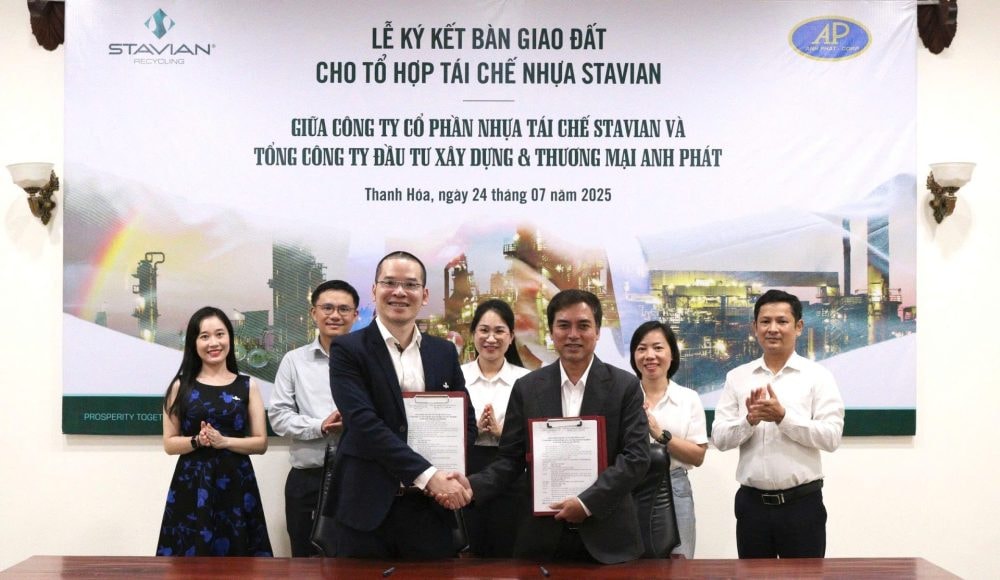 Dự án Tổ hợp Tái chế Nhựa Stavian chính thức nhận chứng nhận đăng ký đầu tư