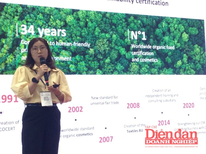Bà Trần Tố Ngân – nhà phân tích của Ecocert Đông Nam Á.