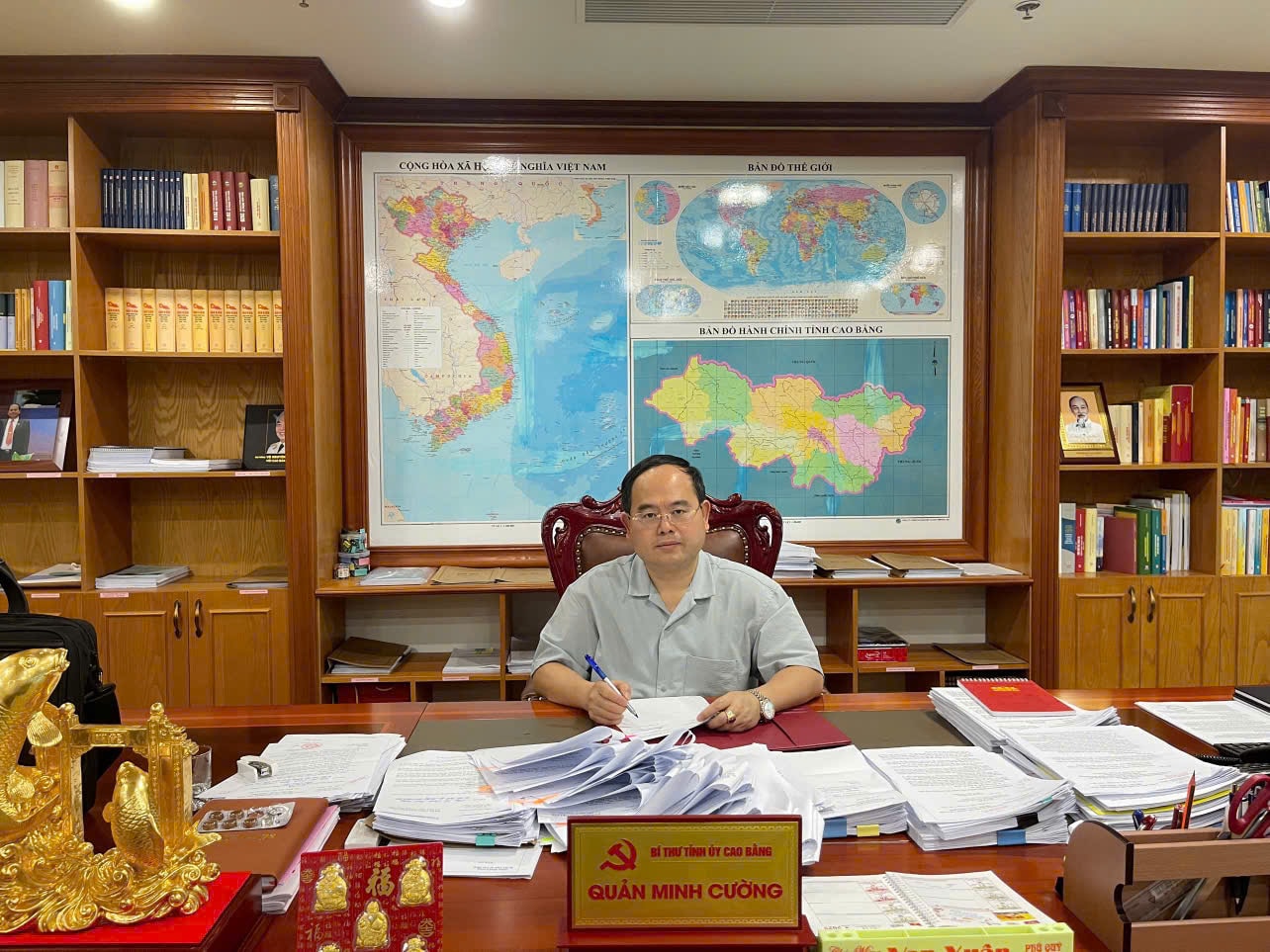Ông Quản Minh Cường - Bí thư Tỉnh ủy, Trưởng Đoàn đại biểu Quốc hội tỉnh Cao Bằng.