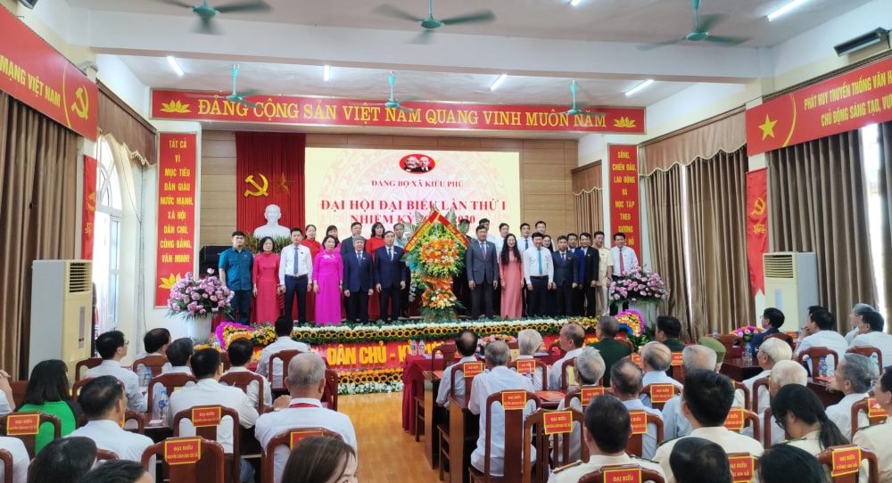 Đại hội đại biểu Đảng bộ xã Kiều Phú lần thứ Nhất: Tiếp tục duy trì tốc độ tăng trưởng kinh tế 2 con số