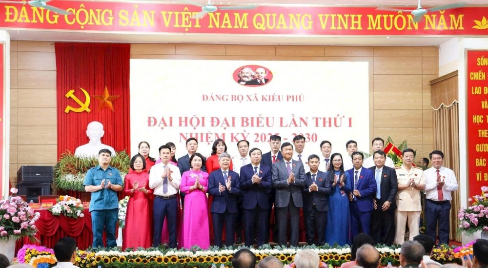 Đại hội đại biểu Đảng bộ xã Kiều Phú lần thứ Nhất: Tiếp tục duy trì tốc độ tăng trưởng kinh tế 2 con số
