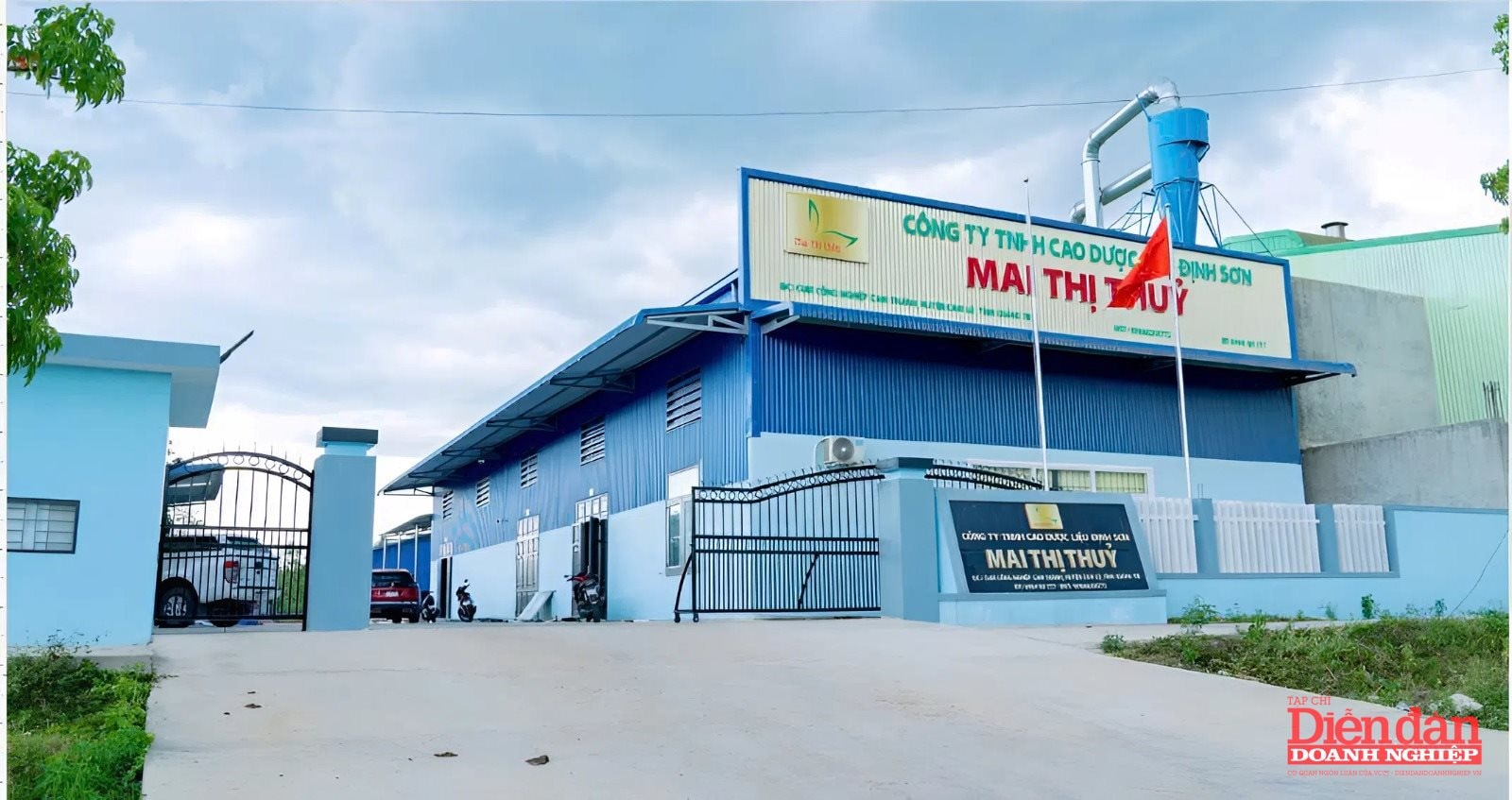 Công ty sản xuất cao dược liệu Định Sơn Mai Thị Thủy ở xã Cam Lộ - Quảng Trị (Ảnh Khắc Trà)