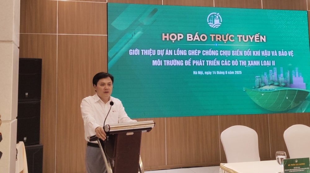 Giới thiệu dự án “Lồng ghép chống chịu biến đổi khí hậu và bảo vệ môi trường để phát triển các đô thị xanh loại II”