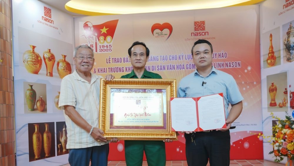 Công bố bản quyền sáng tạo và khai trương Không gian Văn hóa Di sản Gốm sứ NASON
