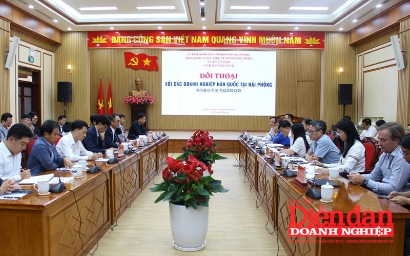 Hội nghị gặp gỡ, đối thoại với các doanh nghiệp Hàn Quốc tại Hải Phòng