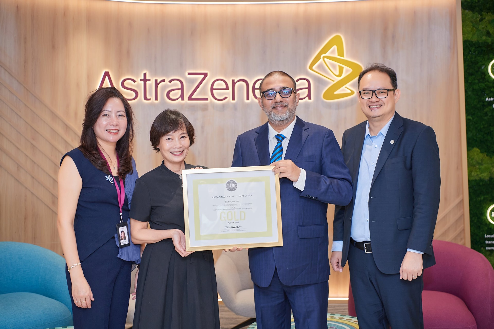 3.AstraZeneca Việt Nam là công ty dược phẩm phát minh đầu tiên được trao chứng chỉ LEED Gold tại Việt Nam