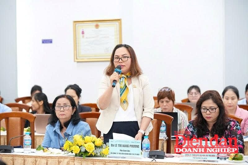 Bà Lê Thị Đông Phương - Phó Giám đốc Chi nhánh Công ty Yến sào Khánh Hoà tại TP HCM