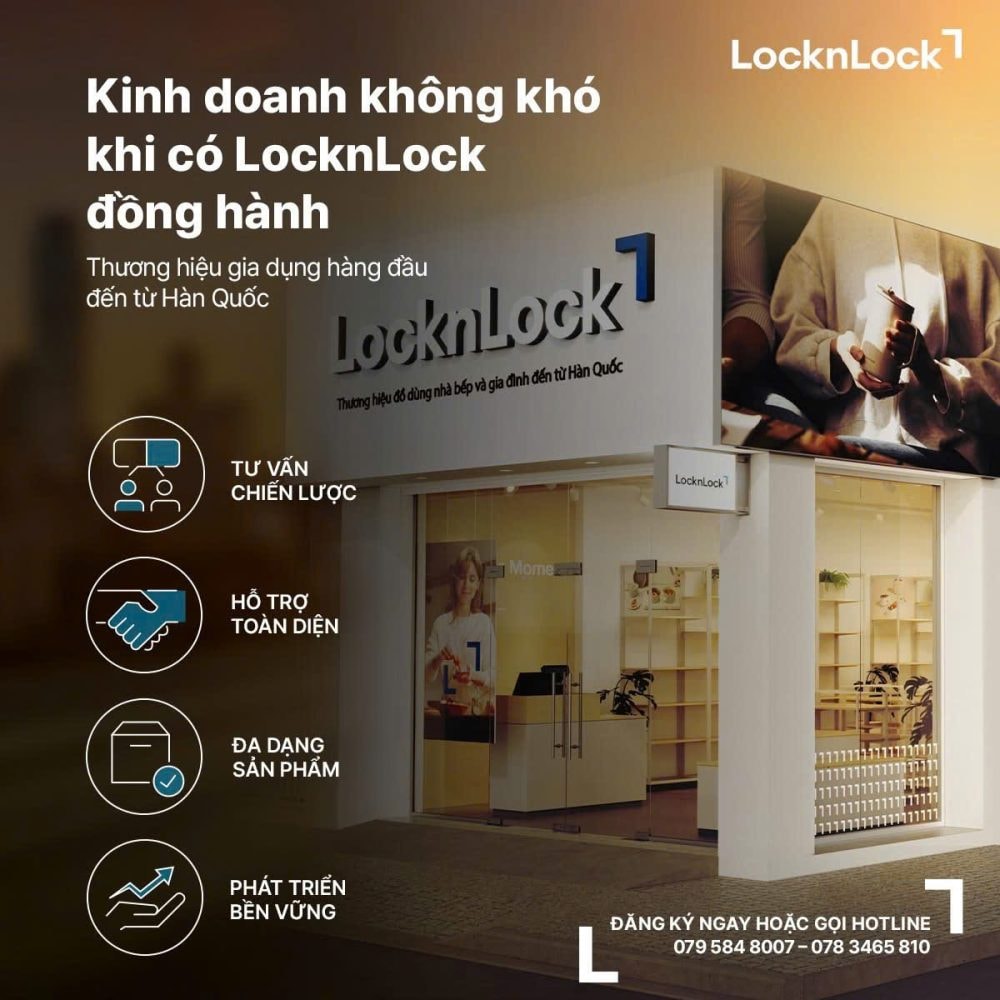 LocknLock mở rộng chuỗi cửa hàng nhượng quyền trên toàn quốc