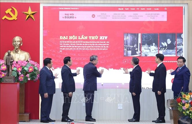Tổng Bí thư Tô Lâm dự Lễ khai trương Trang thông tin điện tử 'Đảng Cộng sản Việt Nam - Đại hội XIV'- Ảnh 1.