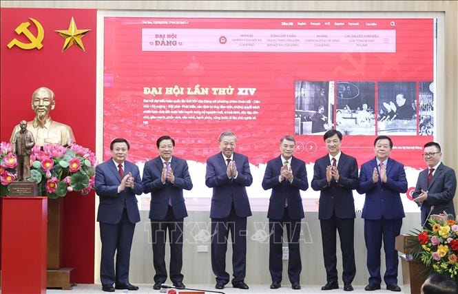 Tổng Bí thư Tô Lâm dự Lễ khai trương Trang thông tin điện tử 'Đảng Cộng sản Việt Nam - Đại hội XIV'- Ảnh 2.