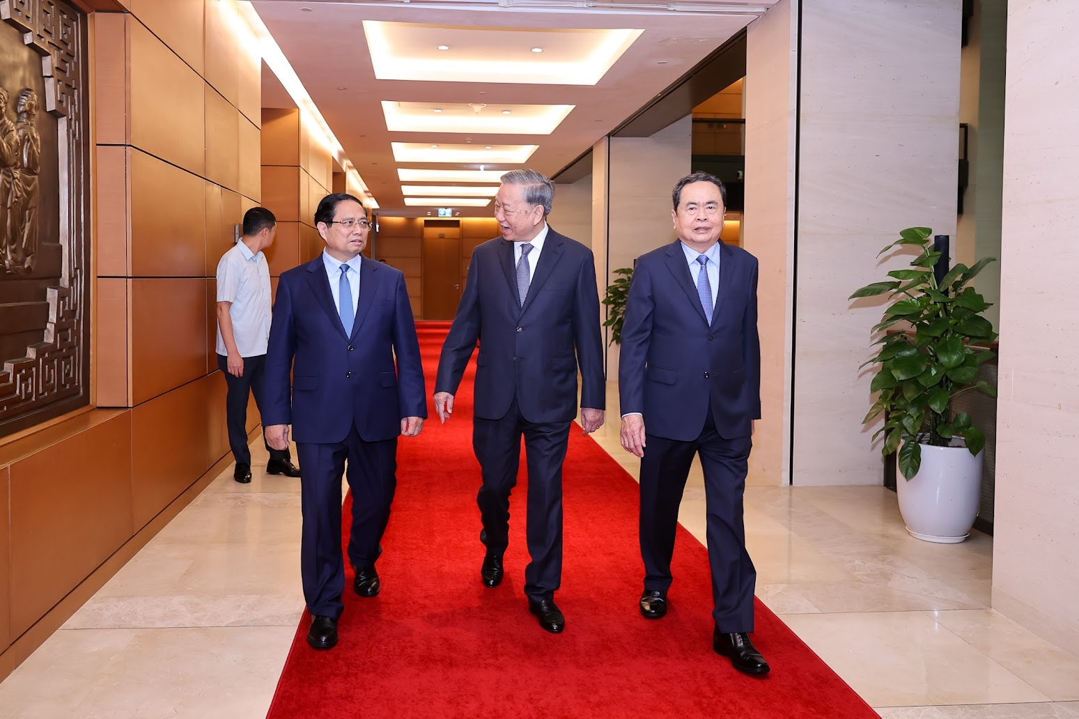 TRỰC TIẾP: Hội nghị toàn quốc quán triệt, triển khai thực hiện 4 Nghị quyết của Bộ Chính trị- Ảnh 1.