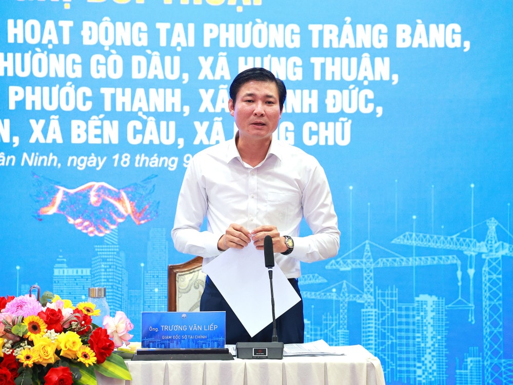 Giám đốc Sở Tài chính Trương Văn Liếp phản hồi, giải đáp các kiến nghị của doanh nghiệp