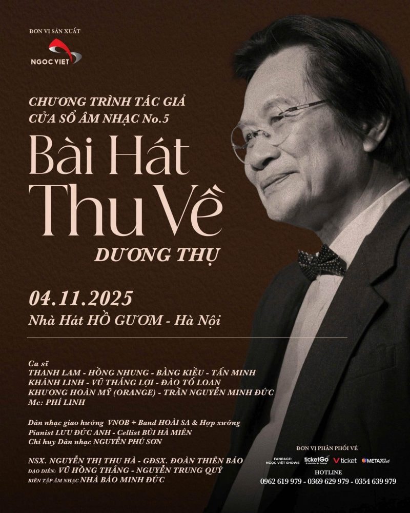 Nhạc sĩ Dương Thụ mở “cửa sổ” ký ức với live concert “Bài hát Thu về”