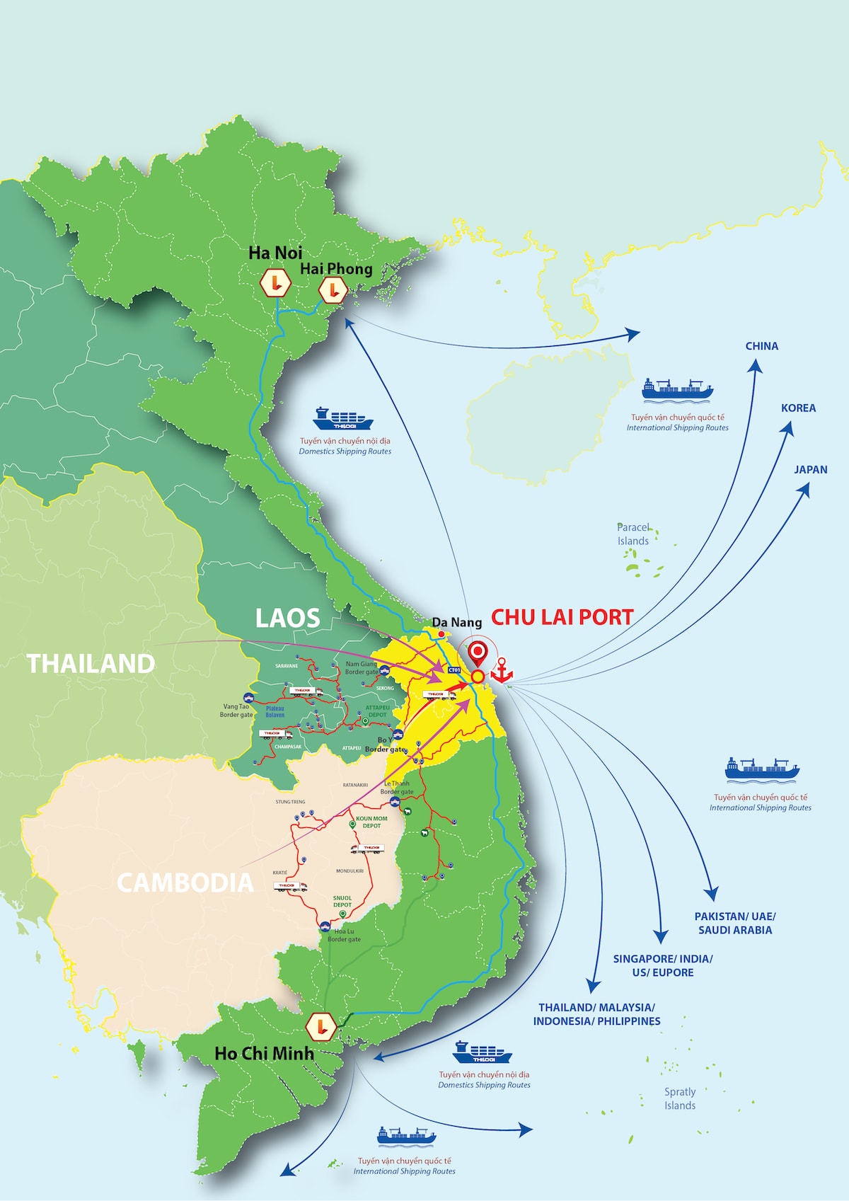 3. THILOGI phát triển mạng lưới logistics toàn cầu