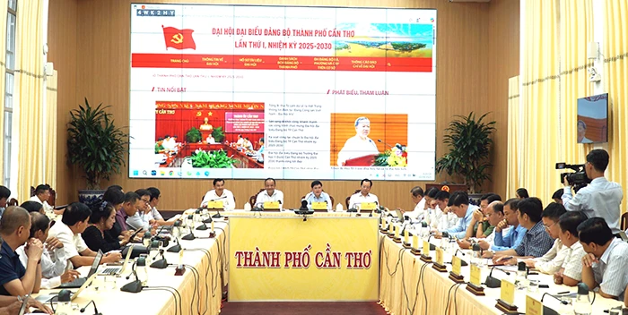 Lãnh đạo thành phố chủ trì họp báo thông tin về Đại hội đại biểu Đảng bộ TP Cần Thơ lần thứ I, nhiệm kỳ 2025-2030.
