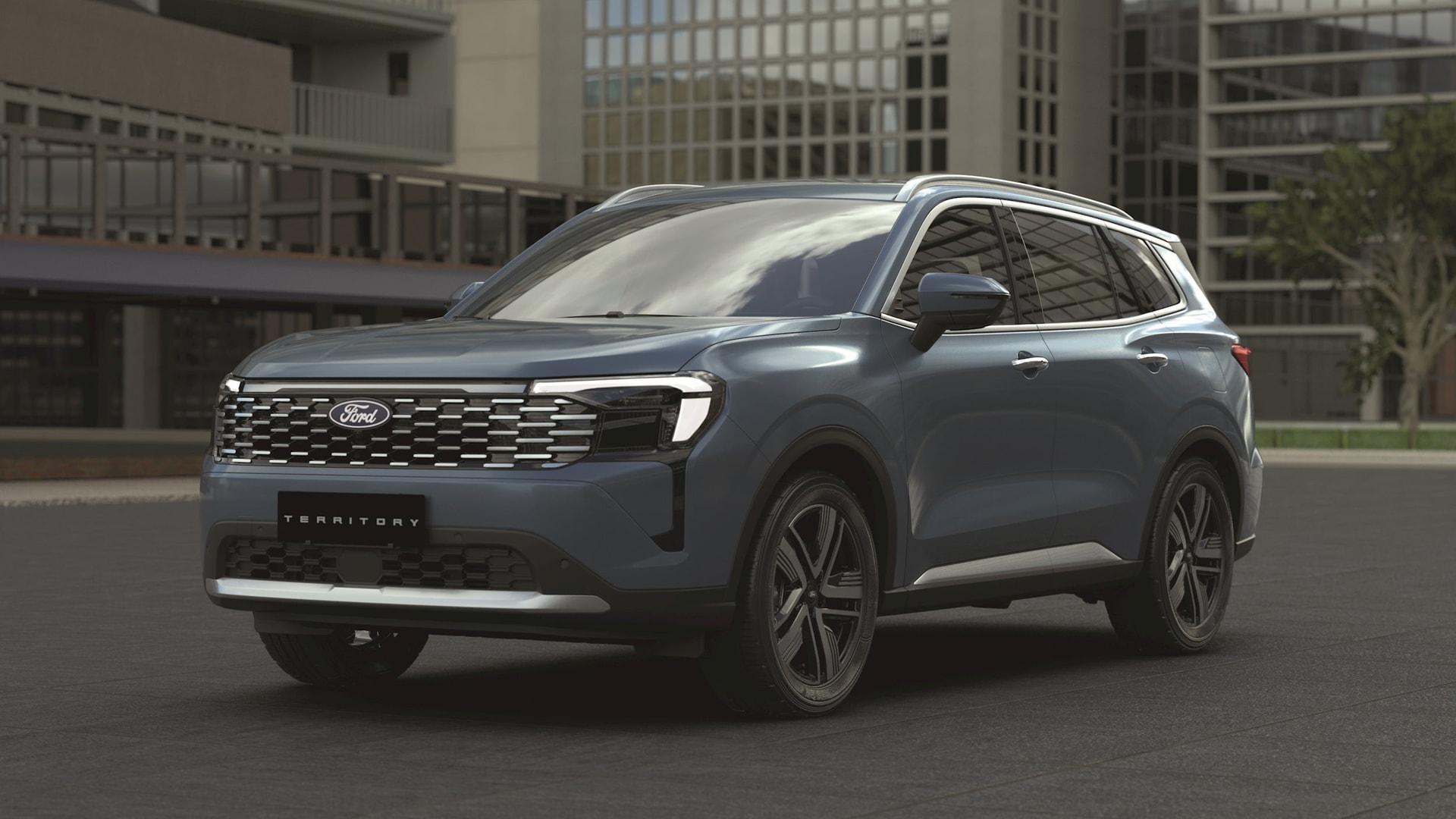 Điểm nhấn chính của Ford Territory 2025 là sự cải tiến mạnh mẽ về thiết kế ngoại thất.