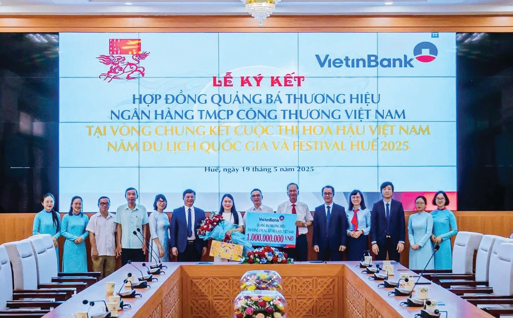 VietinBank Chi nhánh Huế đồng hành cùng cuộc thi hoa hậu Việt Nam và Festival Huế 2025