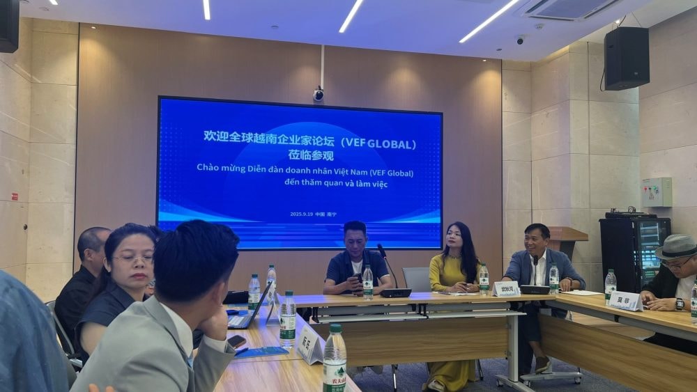 Đoàn 30 doanh nghiệp Việt Nam do VEF Global dẫn đầu tham dự CAEXPO 2025 và Hội nghị AI ASEAN – Trung Quốc Đoàn 30 doanh nghiệp Việt Nam do VEF Global dẫn đầu tham dự CAEXPO 2025 và Hội nghị AI ASEAN – Trung Quốc