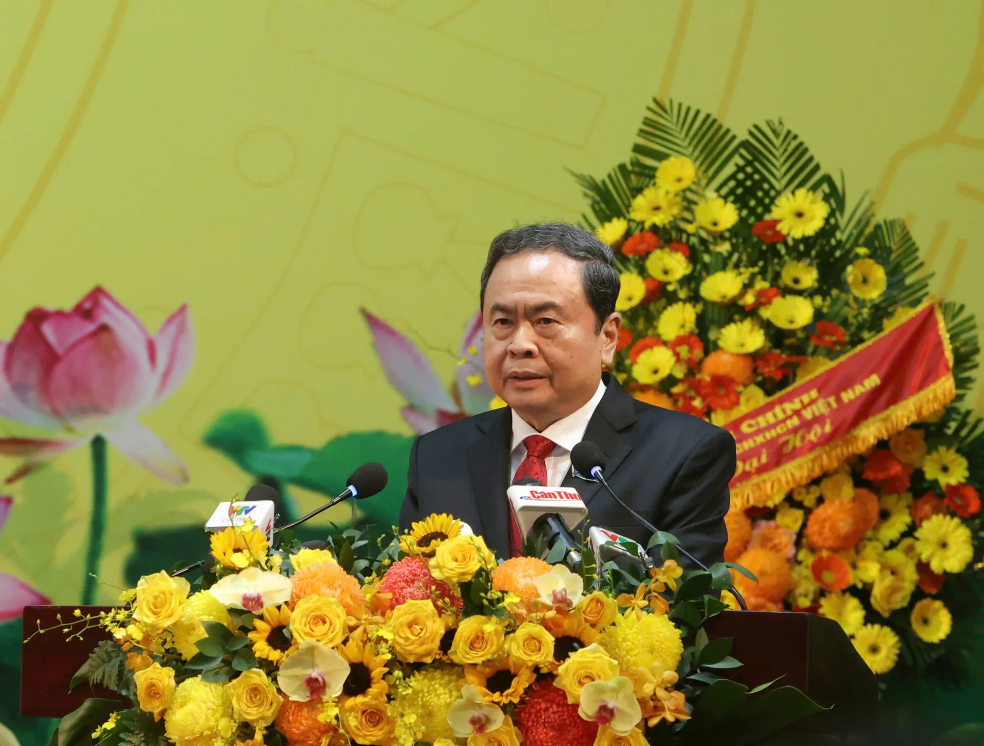 Chủ tịch Quốc hội Trần Thanh Mẫn phát biểu chỉ đạo Đại hội Đại biểu Đảng bộ TP Cần Thơ lần thứ I, nhiệm kỳ 2025 - 2030.