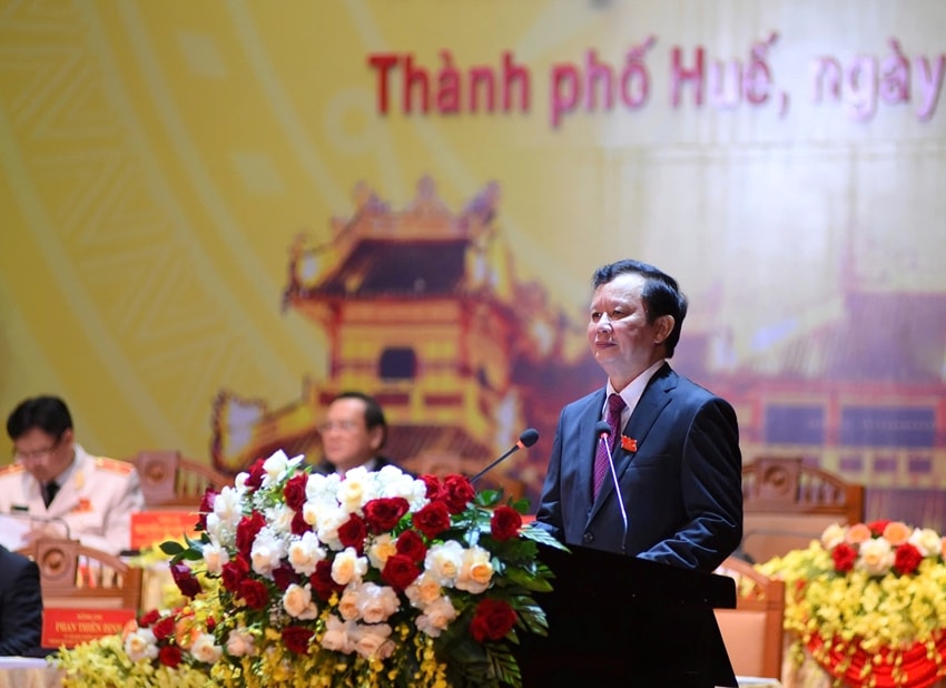 Bí thư Thành ủy Lê Trường Lưu phát biểu khai mạc Đại hội 