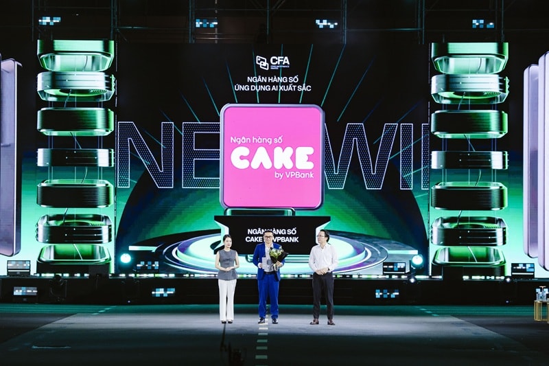 Cake nhân giải Ngân hàng số ứng dụng AI xuất sắc