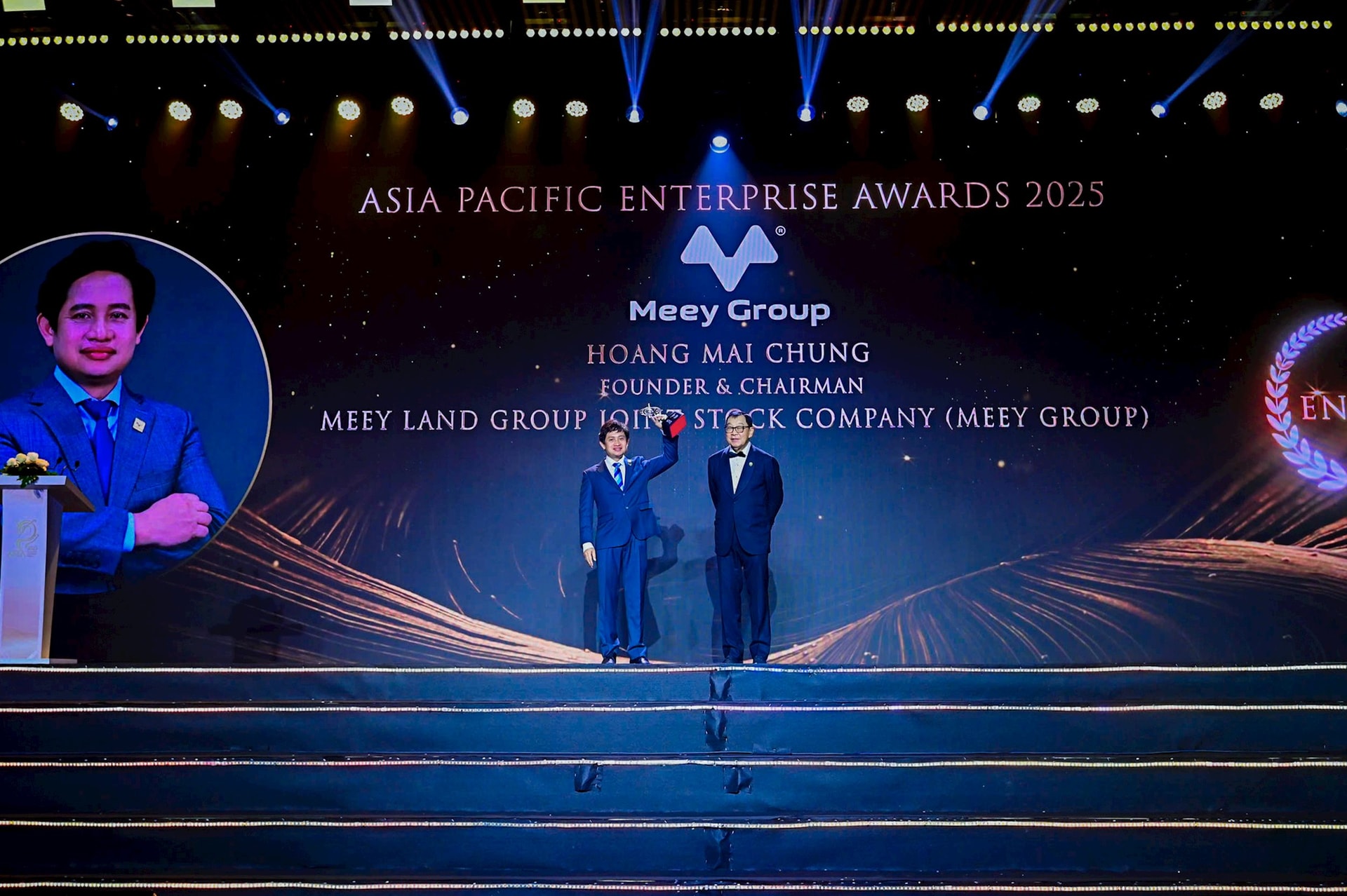 Chủ tịch Meey Group Hoàng Mai Chung nhận giải thưởng Doanh nhân xuất sắc châu Á tại APEA 2025