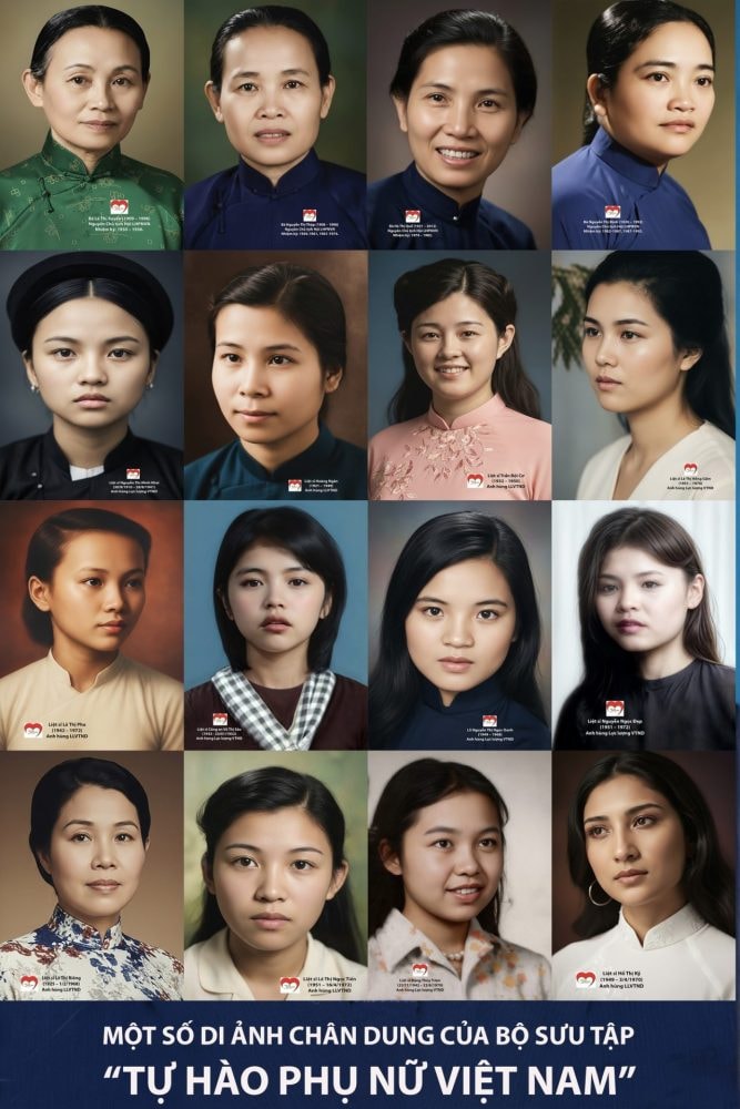 Giới thiệu và trưng bày bộ sưu tập chân dung “Tự hào Phụ nữ Việt Nam” Giới thiệu và trưng bày bộ sưu tập chân dung “Tự hào Phụ nữ Việt Nam”