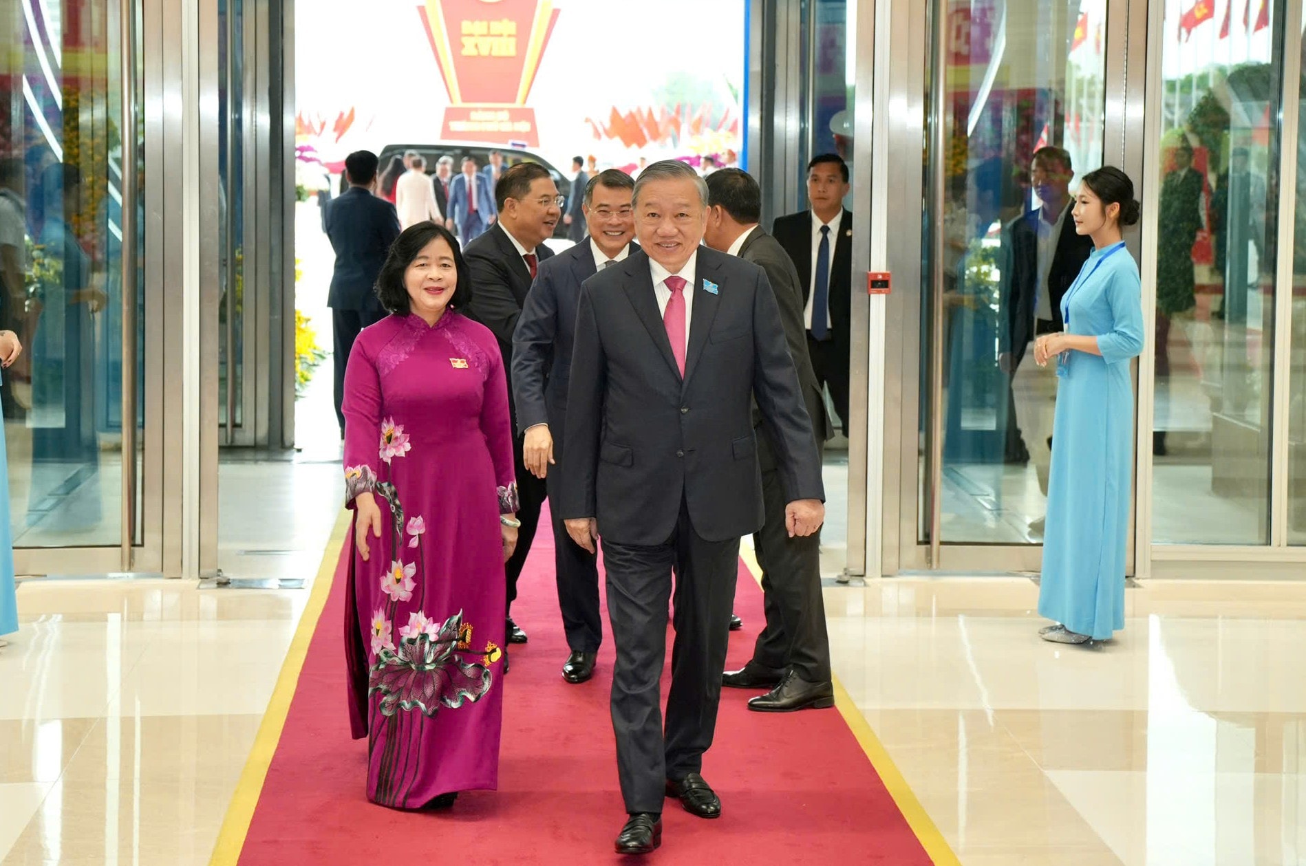Tổng Bí thư Tô Lâm đến dự Đại hội Đại biểu Đảng bộ TP. Hà Nội lần thứ XVIII- Ảnh 1.
