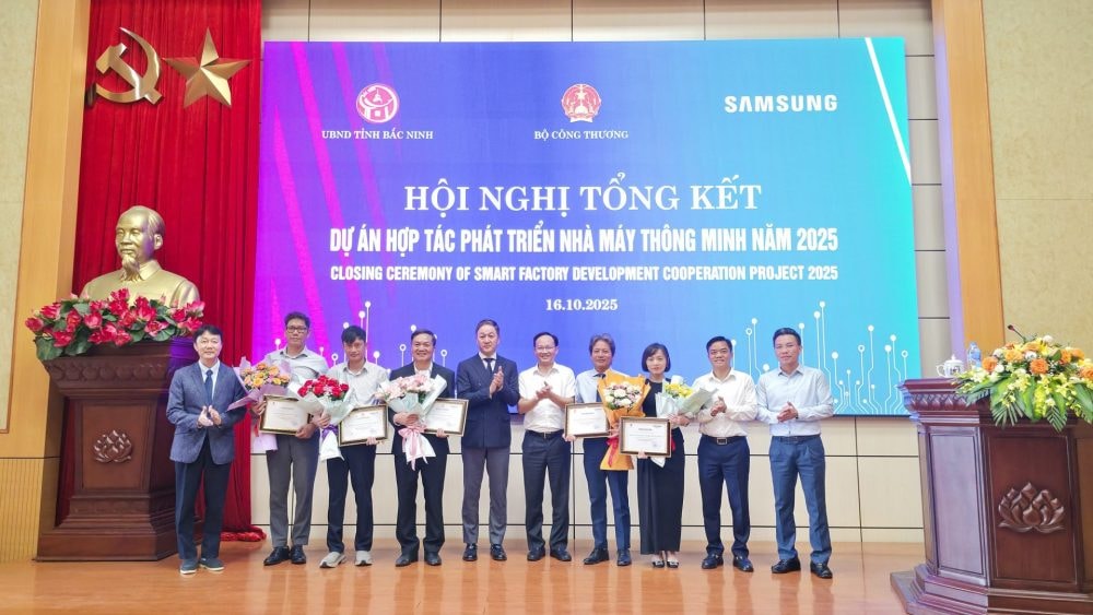 Samsung Việt Nam tổng kết dự án hỗ trợ phát triển nhà máy thông minh khu vực phía Bắc