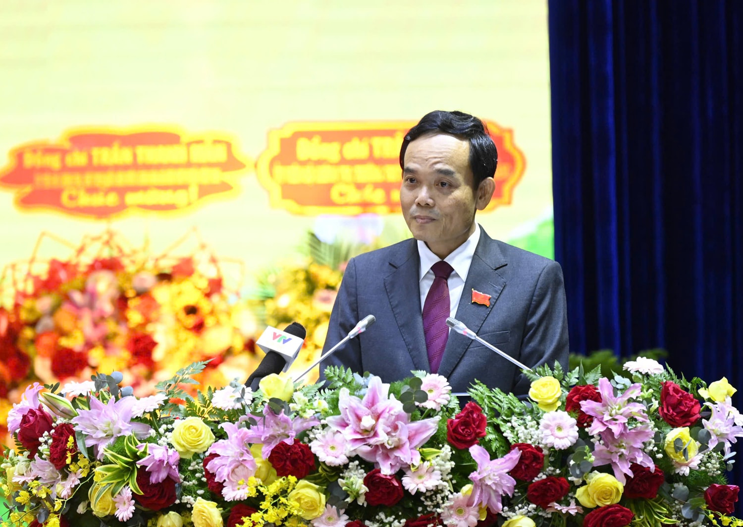 Bí thư Thành ủy TP.HCM Trần Lưu Quang phát biểu chỉ đạo đại hội.