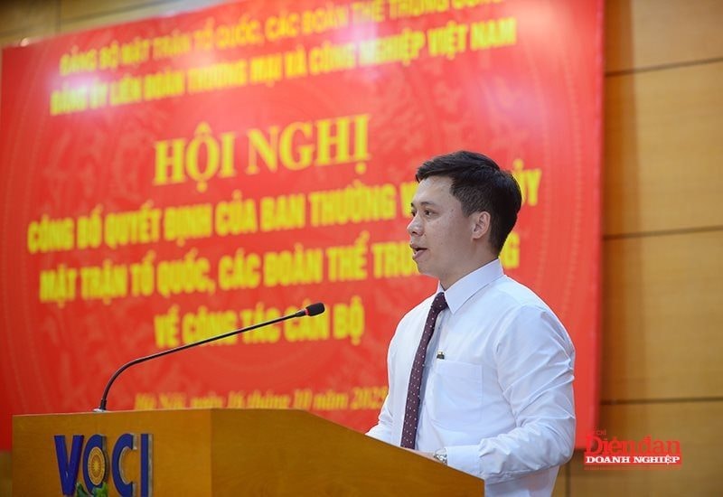 Thứ trưởng Bộ Tài chính Hồ Sỹ Hùng được điều động làm Bí thư Đảng uỷ VCCI