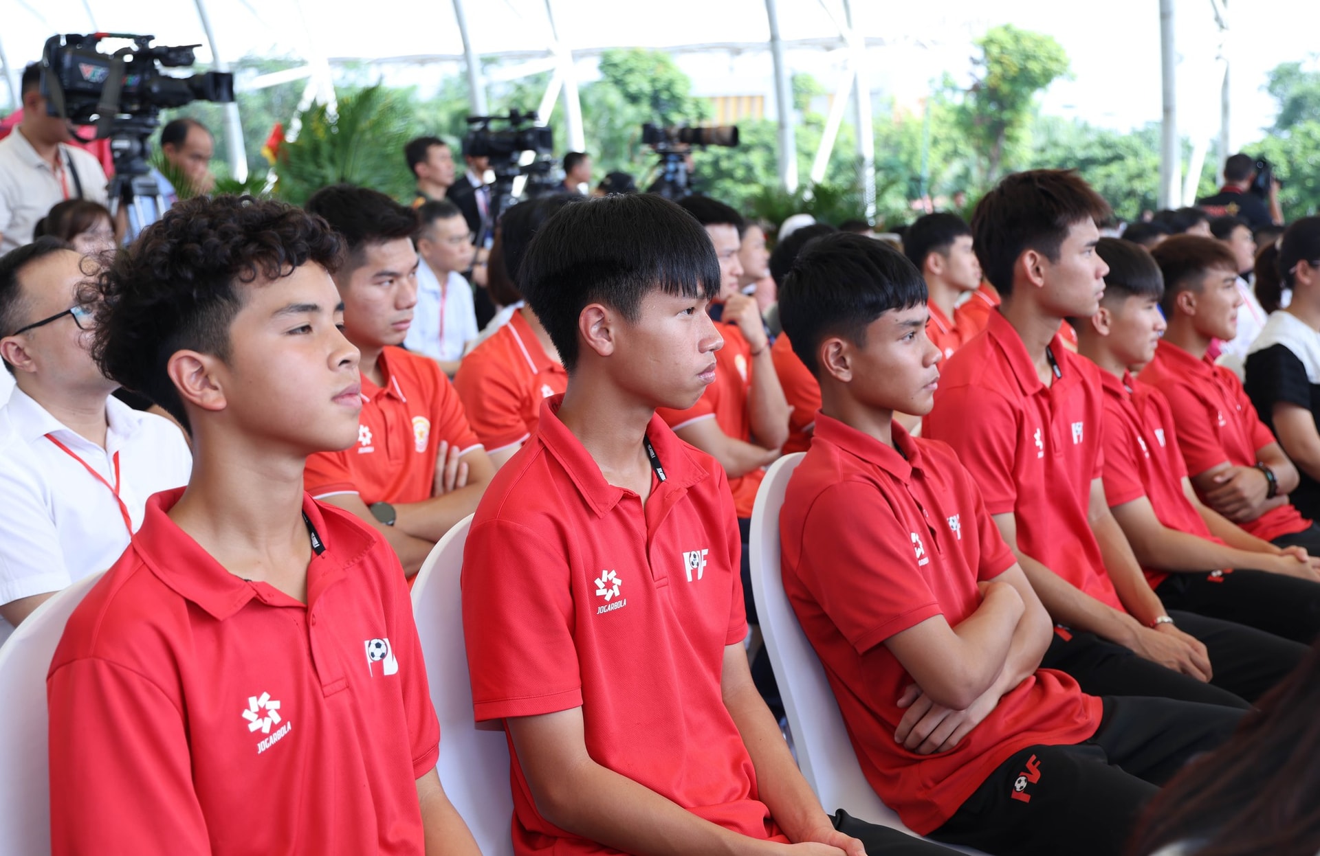 Tổng Bí thư Tô Lâm dự lễ khởi công xây dựng sân vận động tiên tiến hàng đầu thế giới- Ảnh 5.