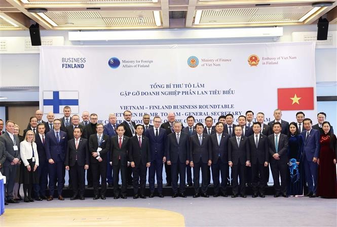 Tổng Bí thư Tô Lâm gặp một số doanh nghiệp tiêu biểu của Phần Lan- Ảnh 4.