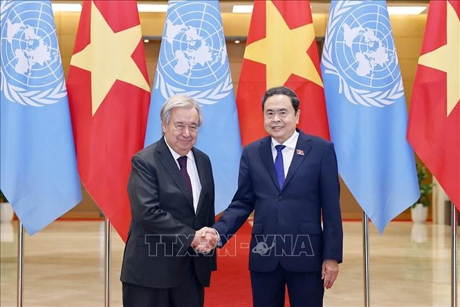 Chủ tịch Quốc hội Trần Thanh Mẫn hội kiến Tổng Thư ký Liên Hợp Quốc António Guterres- Ảnh 1. Chủ tịch Quốc hội Trần Thanh Mẫn hội kiến Tổng Thư ký Liên Hợp Quốc António Guterres- Ảnh 1.