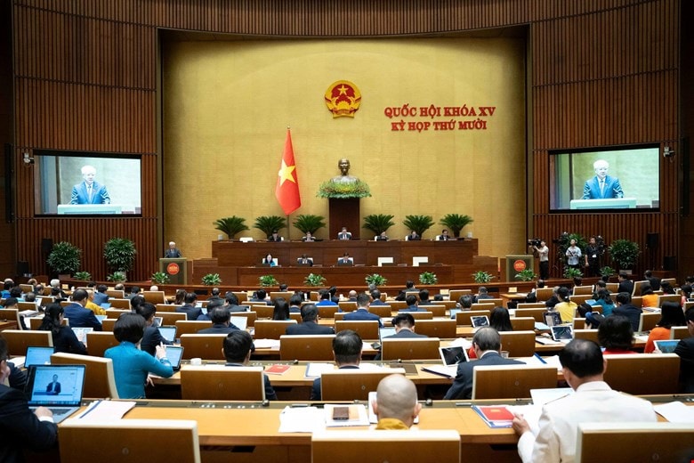 Tại Kỳ họp thứ 10, Quốc hội khóa XV quyết nghị nhiều nội dung quan trọng, trong đó có công tác nhân sự - Ảnh: Media Quốc hội