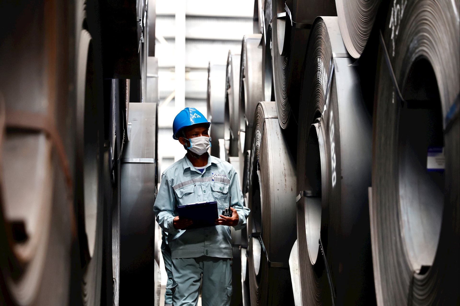 Kho thép cuộn cán nóng HRC của Hòa Phát