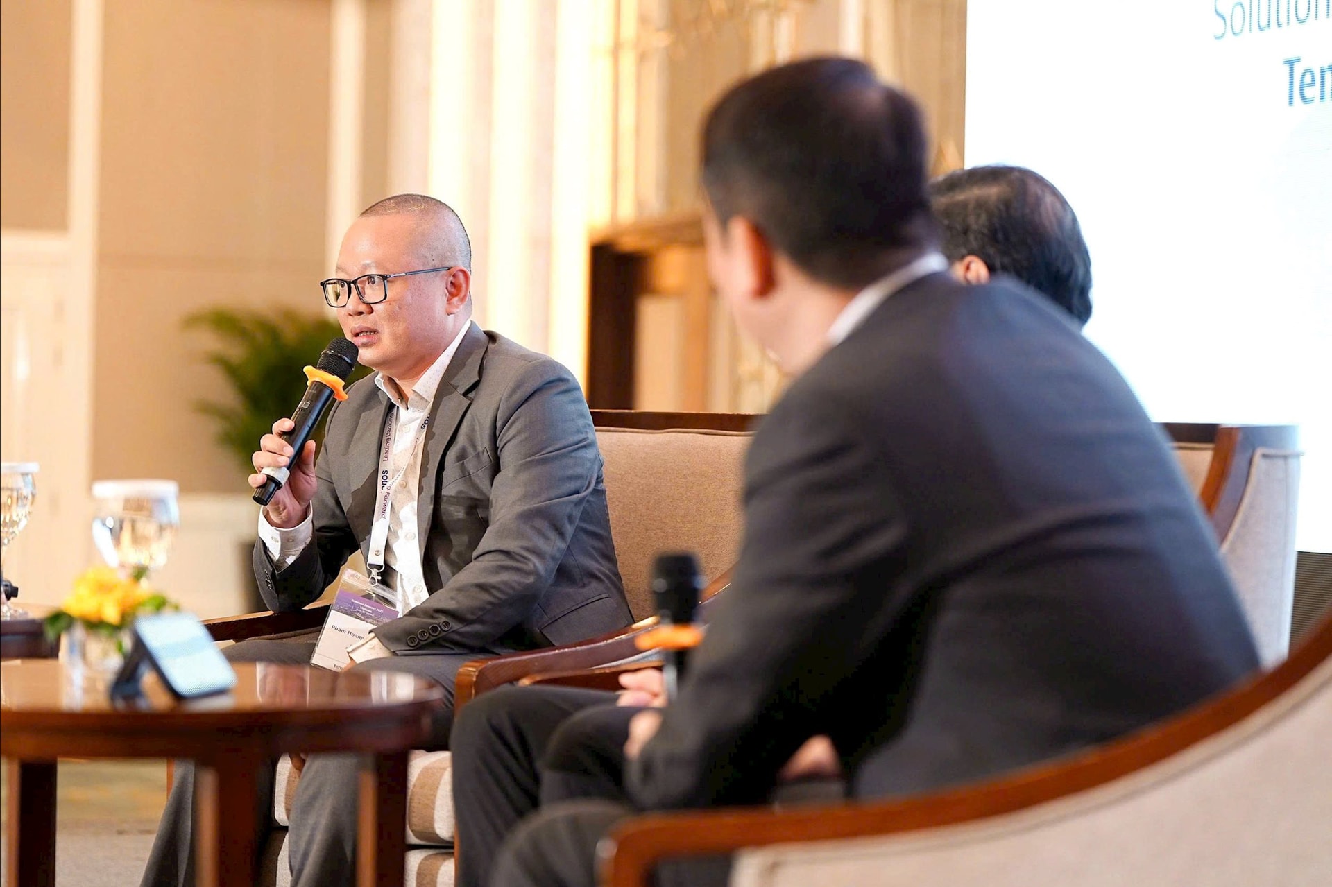 Giám đốc Công nghệ Thông tin của PG Bank, ông Phạm Hoàng Phong chia sẻ trong sự kiện Temenos Connect Vietnam 2025