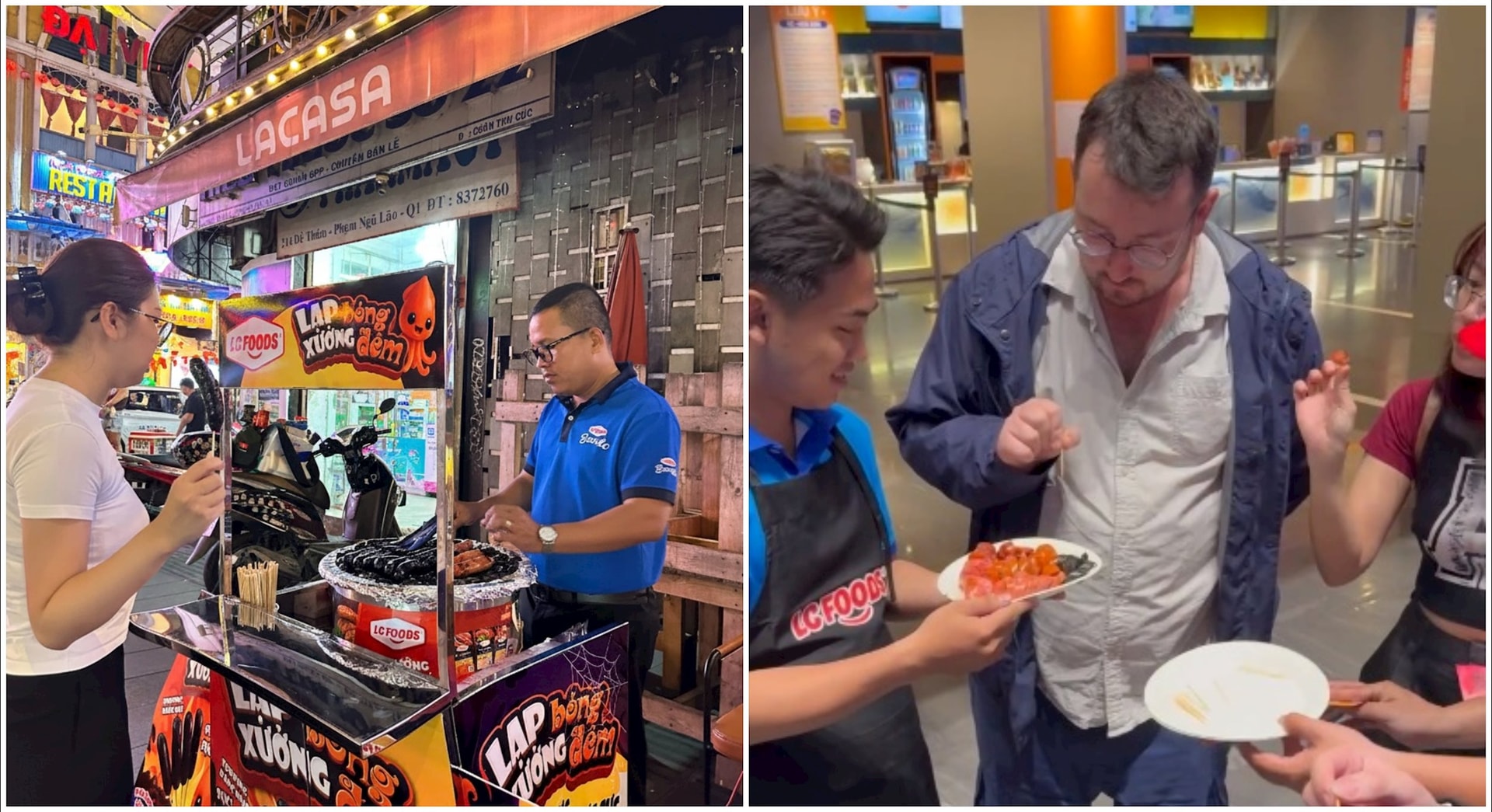 LC Foods Lap Xuong Bong Dem Bui Vien va Galaxy Cinema ghep