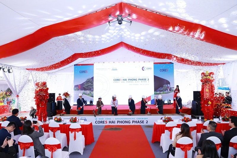Indochina Kajima va Tap doan Itochu khoi cong du an Core5 Hai Phong giai doan 2