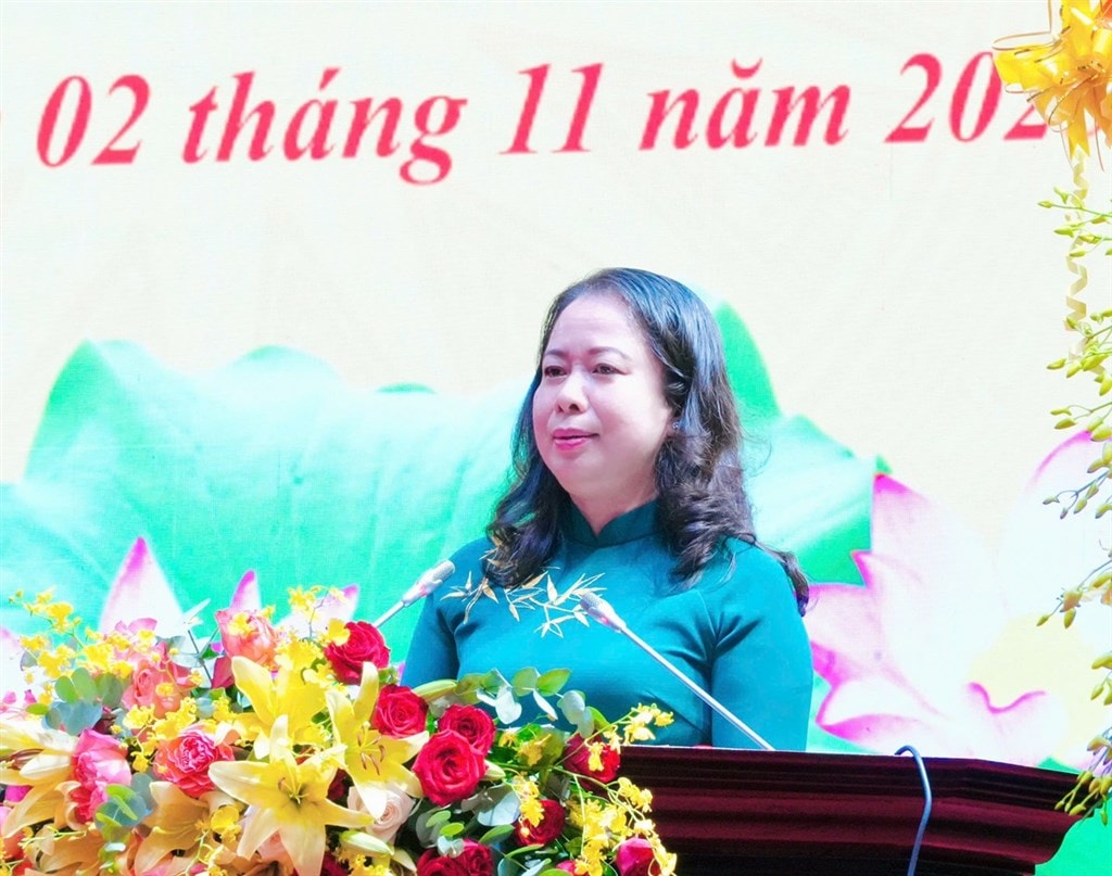 Phó Chủ tịch nước Võ Thị Ánh Xuân phát biểu tại Đại hội.