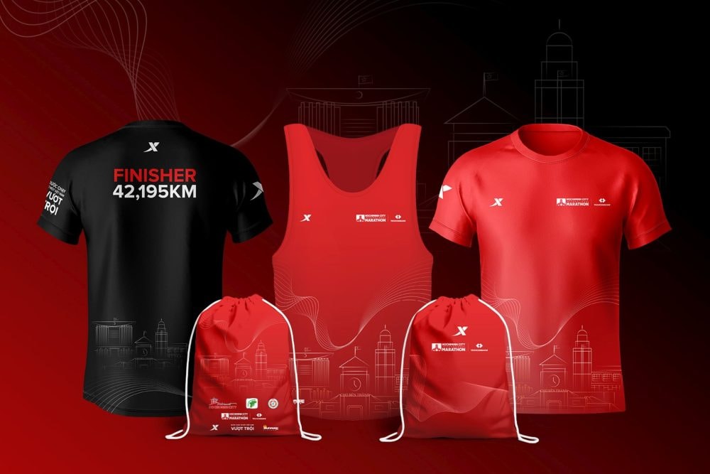 Bộ race kit Giải Marathon Quốc tế TP.HCM Techcombank mùa 8: Tôn vinh di sản đô thị và khát vọng siêu đô thị quốc tế