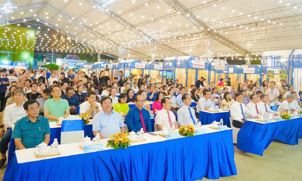 Đại biểu tham dự lễ khai mạc.