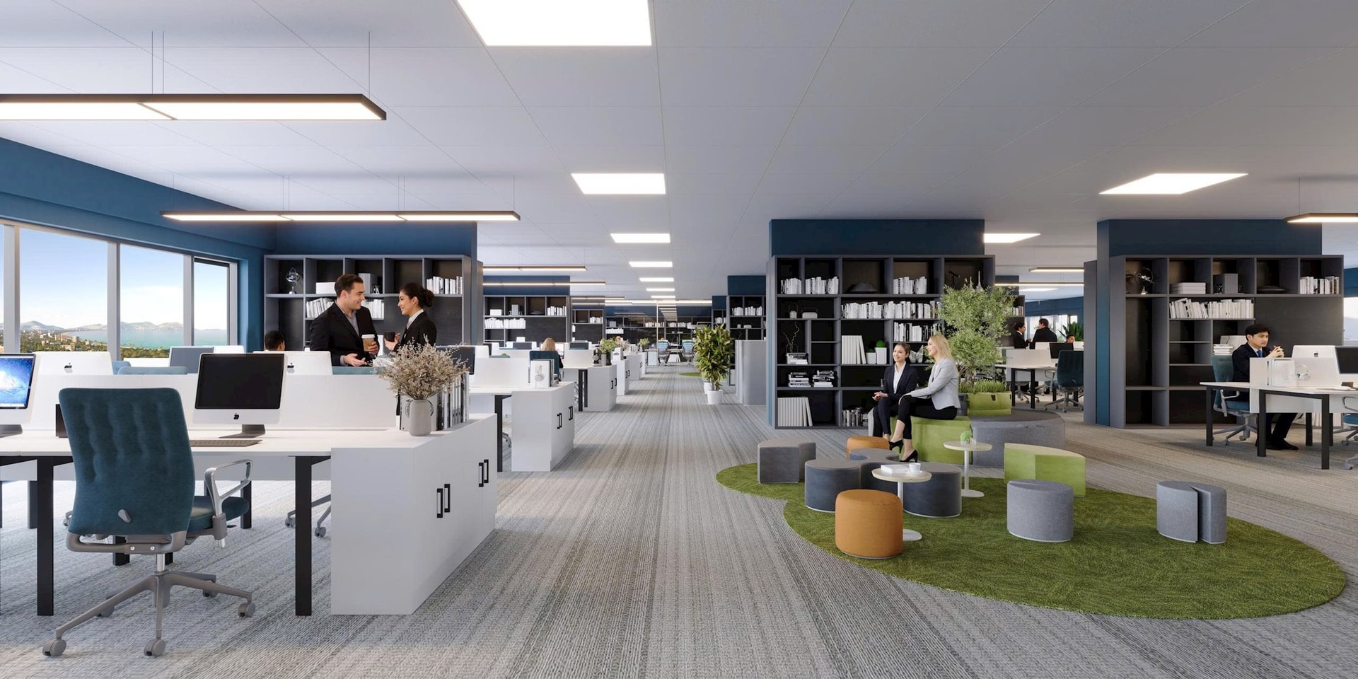 Phối cảnh bên trong văn phòng cho thuê dự án TTC Plaza ĐàNẵng (Ảnh: TTC Land).