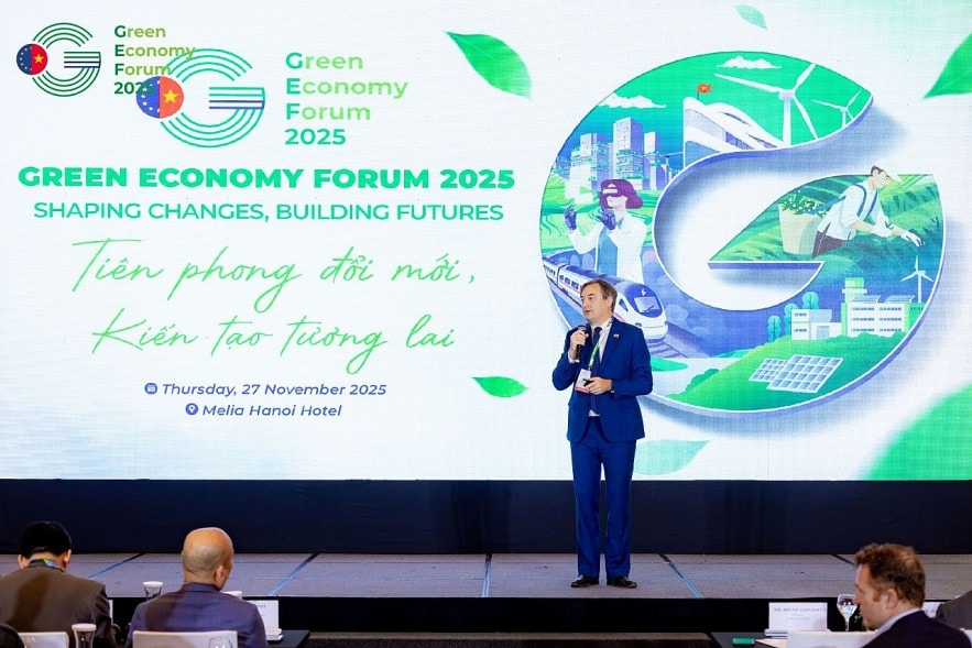Chủ tịch EuroCham Việt Nam Bruno Jaspaert khẳng định: chuyển đổi xanh nay không còn là lựa chọn, mà là điều kiện tồn tại của tăng trưởng.