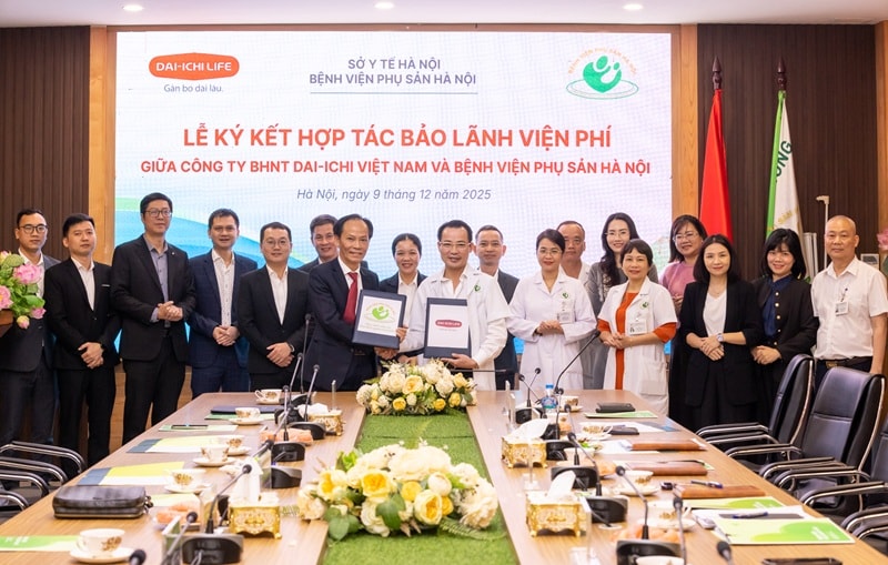 Lễ ký kết hợp tác bảo lãnh viện phí giữa Công ty BHNT Dai-ichi Việt Nam và Bệnh viện Phụ sản Hà Nội (1)