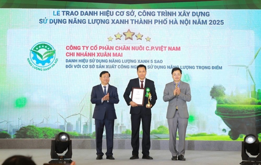 Sở Công Thương Hà Nội ghi nhận C.P. Việt Nam là điển hình trong sử dụng năng lượng xanh