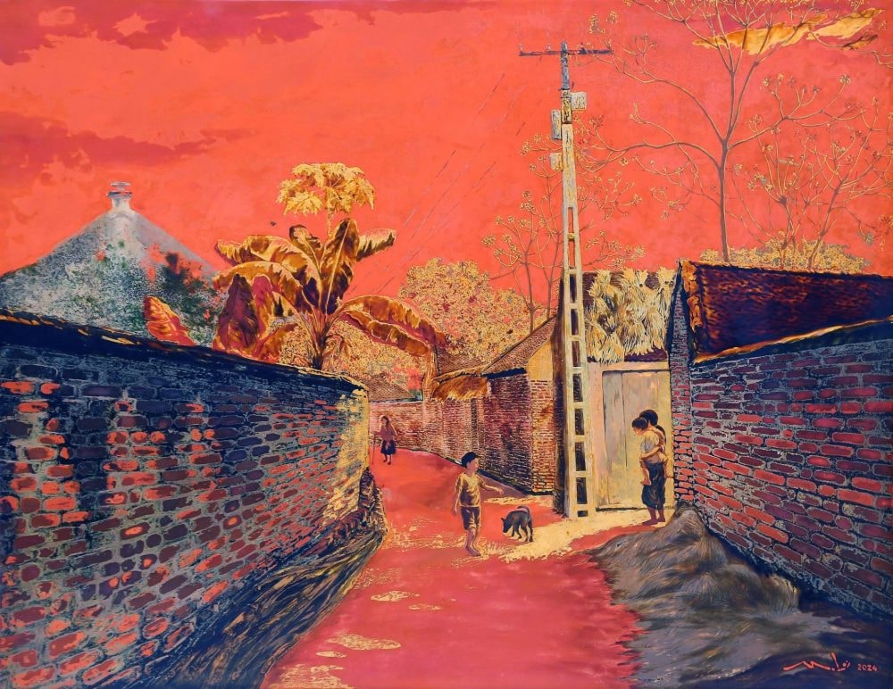 Khai mạc Triển lãm nghệ thuật sơn mài hướng tới chào mừng Đại hội Đảng toàn quốc lần thứ XIV