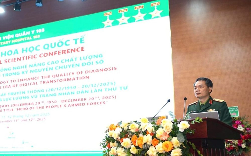 Bệnh viện Quân y 103 đẩy mạnh ứng dụng khoa học trong chẩn đoán và điều trị thời kỳ chuyển đổi số Bệnh viện Quân y 103 đẩy mạnh ứng dụng khoa học trong chẩn đoán và điều trị thời kỳ chuyển đổi số